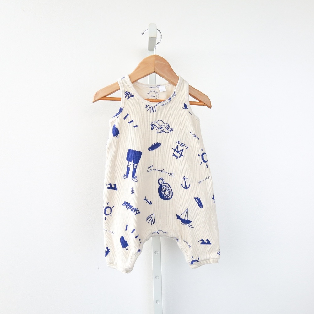 Burberry Children Patterned Baby Grow